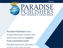 Tablet Screenshot of paradisepublishers.com